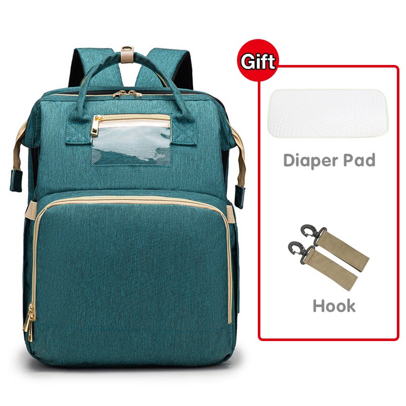 usb Folding Portable Baby Crib Mommy Bag 2-in-1 mu... – Vicedeal