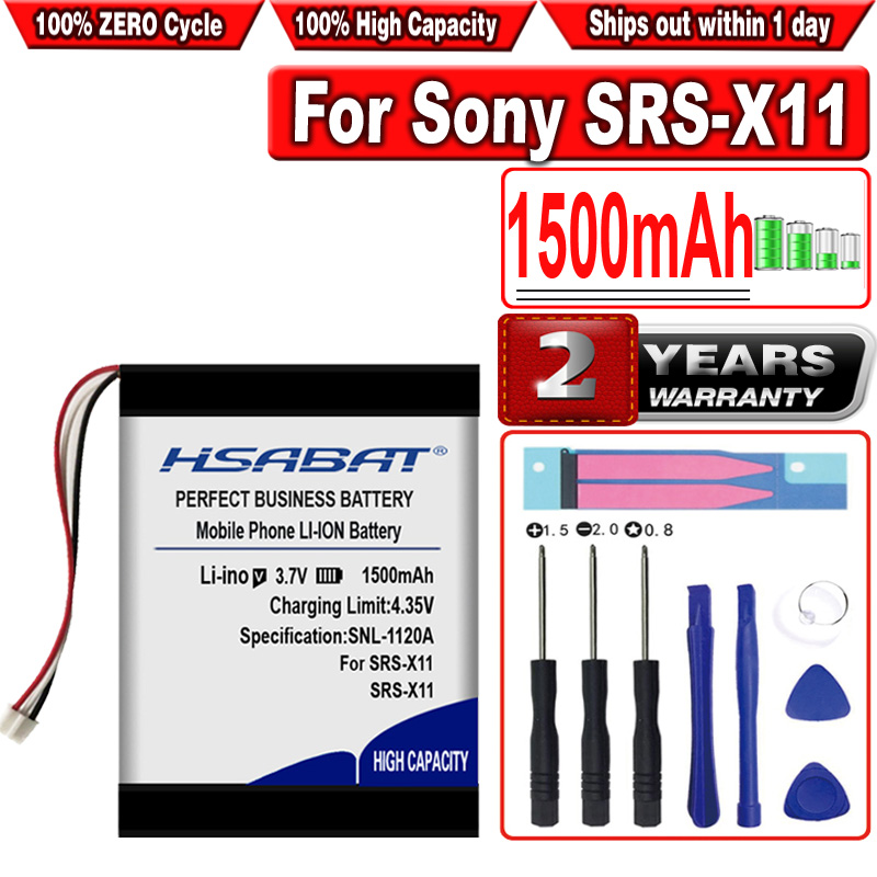 Hsabat 1500Mah Batterij Voor Sony SRS-X11 Luidspreker SF-02