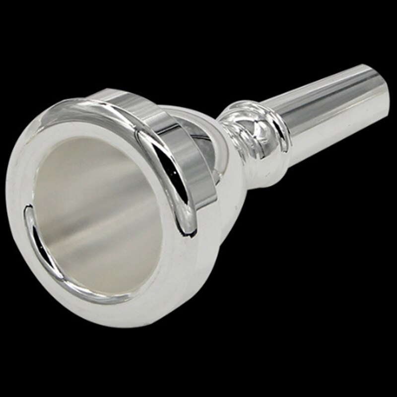 Large Mouth Large Holding Mouthpiece TUBA Mouthpiece Silver Plated Bass Large Mouthpiece