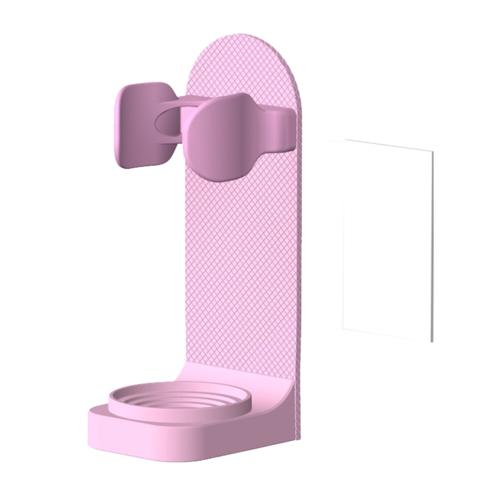 Electric Toothbrush Holder Wall-Mounted Bathroom Space Saving Traceless Toothbrush Organizer Stand Adhesive Rack Accessories: Pink