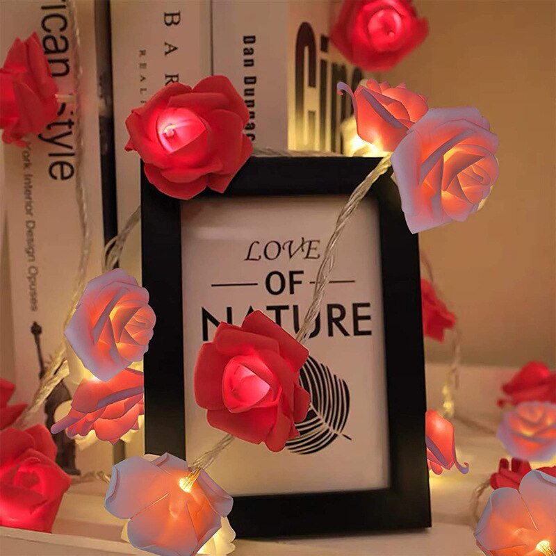 3M Rose Licht Decoratie Led Rose Voor Bruiloft Meisje Hart Kamer Valentijnsdag Tuin Nachtlampje Vuurvlieg Lights decor