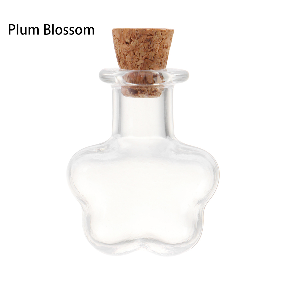 Mini bouteille de souhait en verre avec bouchon en liège, 10 pièces, petites bouteilles de souhait à dérive claires pour fête de mariage, fournitures de décoration de maison: 5HA