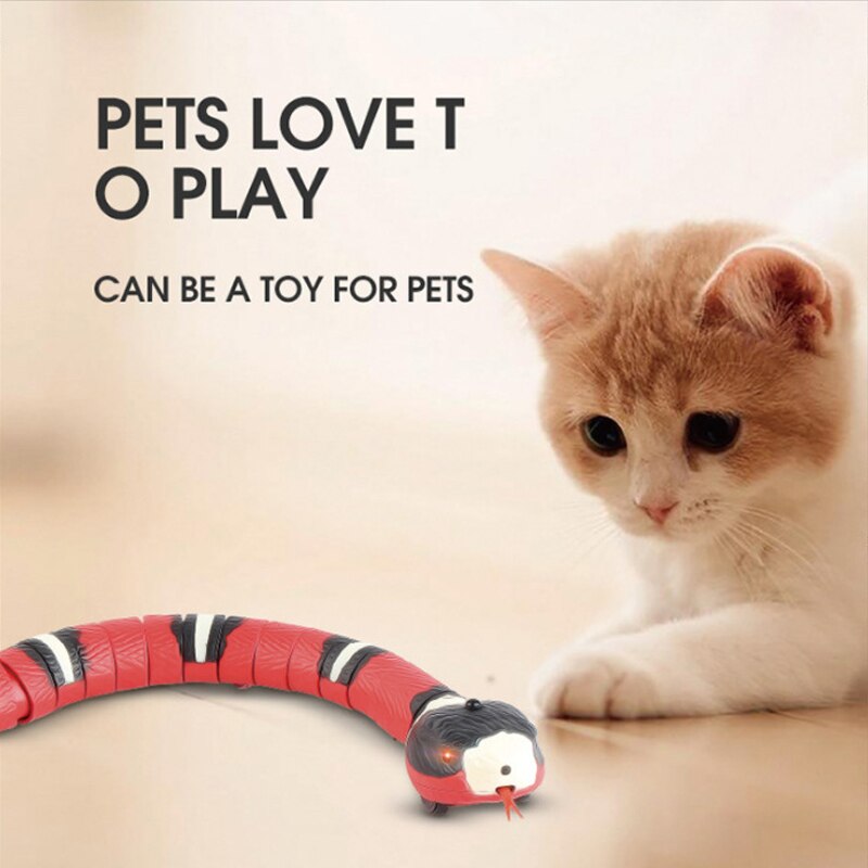 Elektrische Schlange Kreative Clever spüren Katze Spielzeug Interaktives Spielzeug USB Ladung Teasering Spielzeug für Katzen Hunde Haustier Katze Zubehör