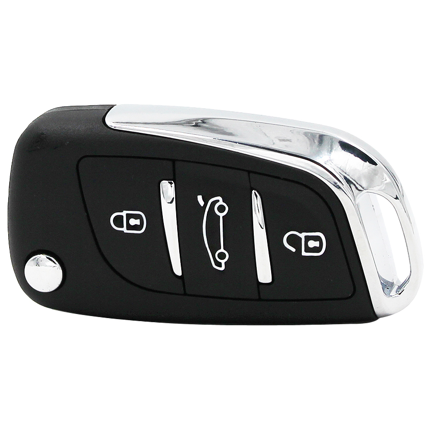 DS Style Keyless Entry Fob 3 Buttons 434mhz ID46 Chip Folding flip key for Peugeot 206 207 206CC NE72 BLADE