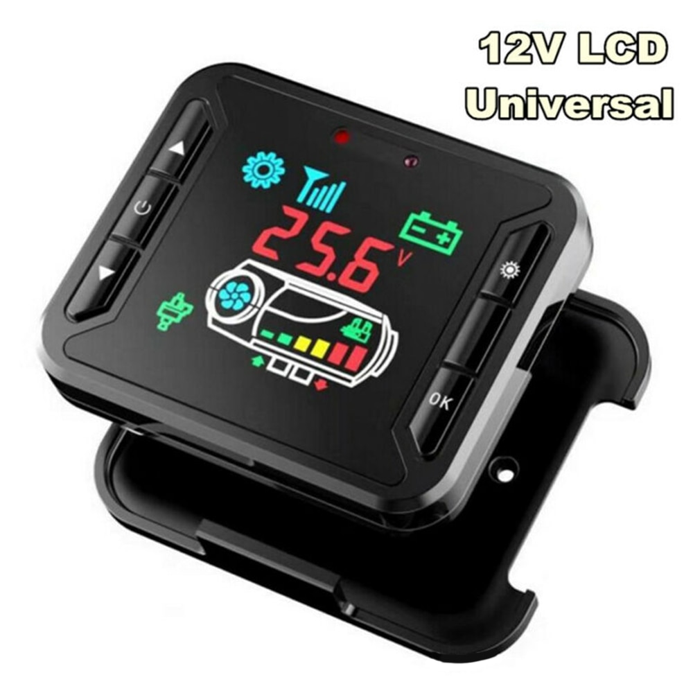 Car LCD Switch Truck Black 12V Air Parking Controller Switch 10x7x2cm Parts