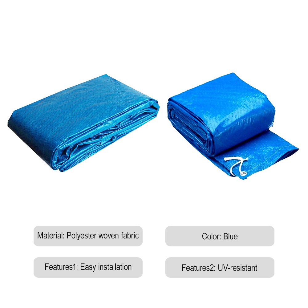 Swimming Pool Cover Swimming Pool Ground Mat high UV-resistant Polyester Rainproof Dust Cover Swimming Pool Accessories