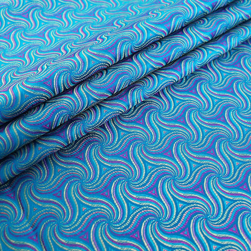 Tela de seda de costura de brocado por metro, Material de tela de para costura artesanal, Patchwork, 114cm