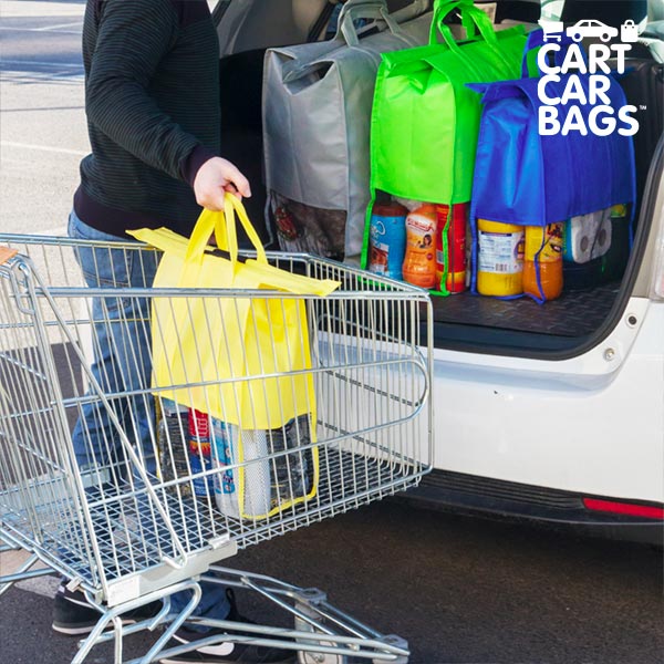 Winkelwagen Auto Auto Boot Carriers zakken voor Winkelen (pak van 4)