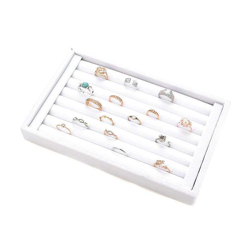 Sales Ring Sieraden Hanger Fluwelen Display Organizer Tray Houder Oorbel Sieraden Opbergdoos D88