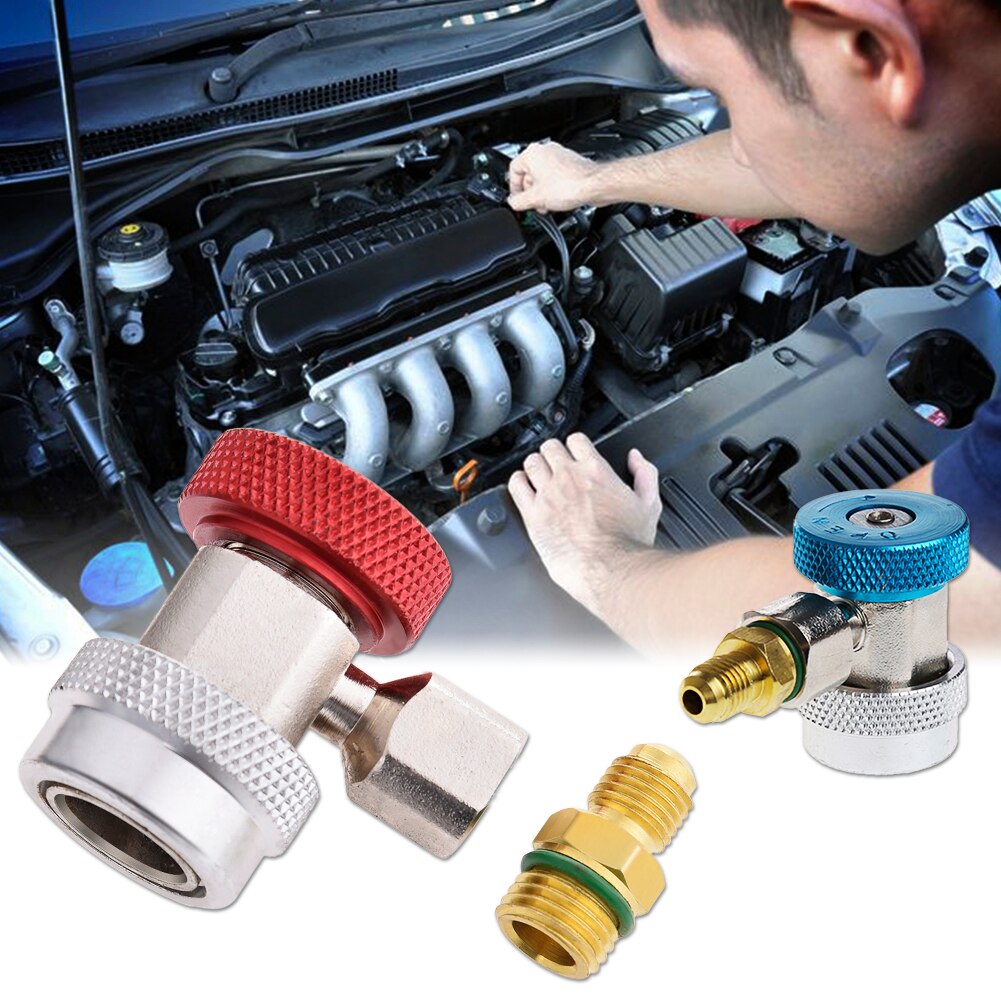 Outil de Service de climatisation R134a, manomètre à double pression, raccord rapide réglable