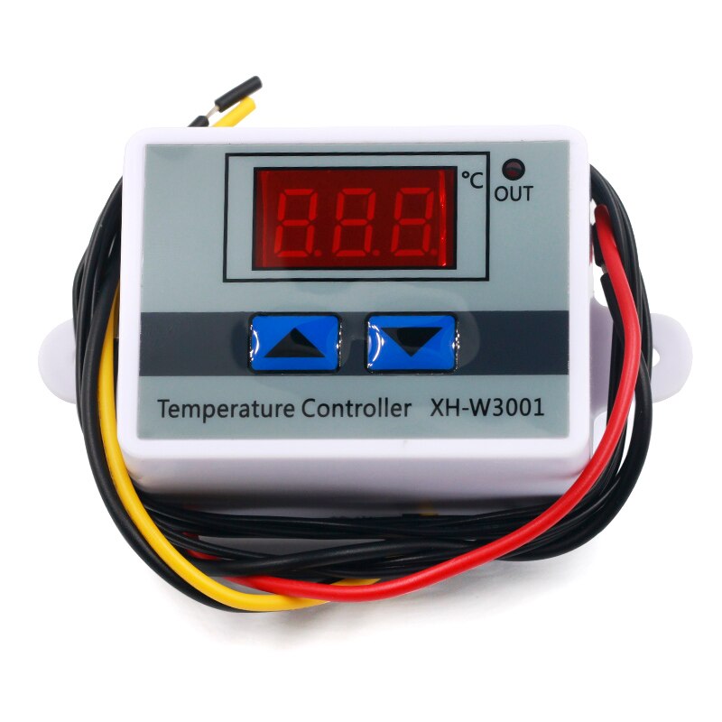 10A 12V 24V 220VAC Digital LED Temperature Controller XH-W3001 For Incubator Cooling Heating Switch Thermostat NTC Sensor: 24V