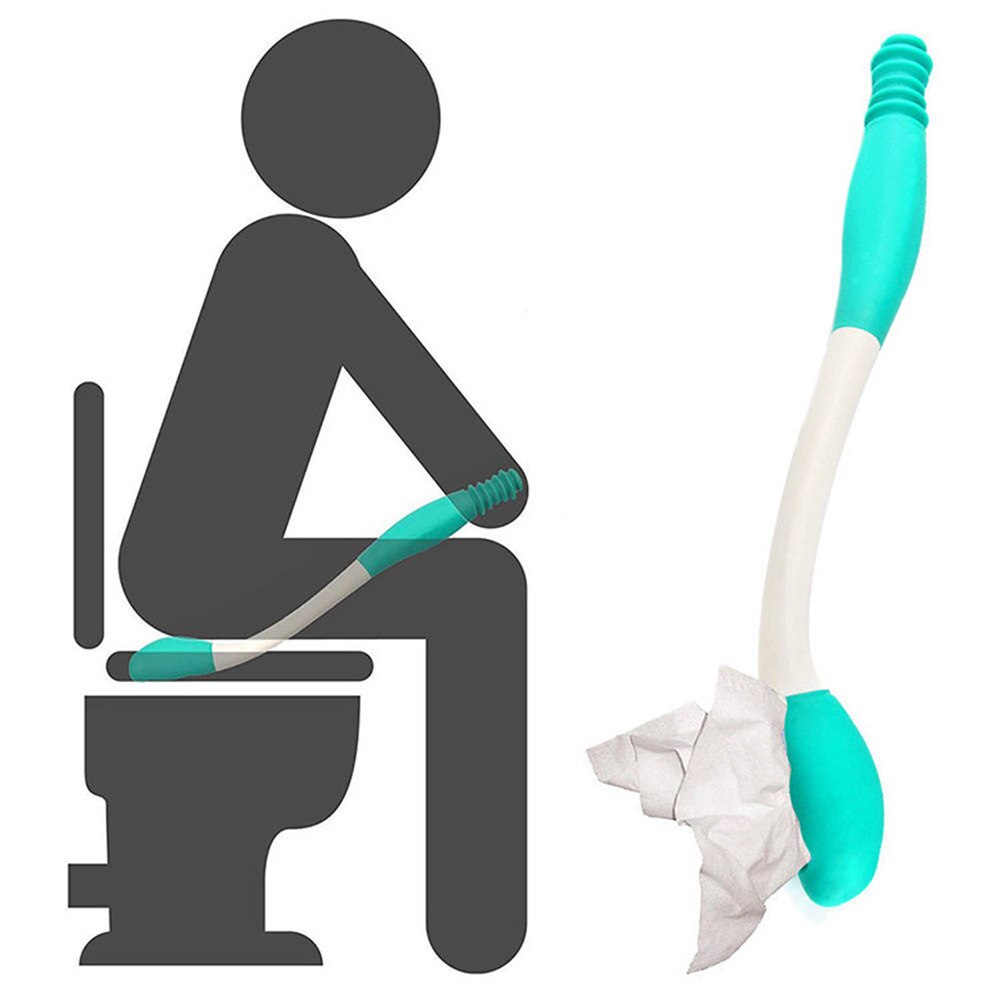 Toilet selvaftørring hjælpemidler lang rækkevidde viskerpapir greb hjælpepapirholder til ældre badeværelsesarmatur tilbehør