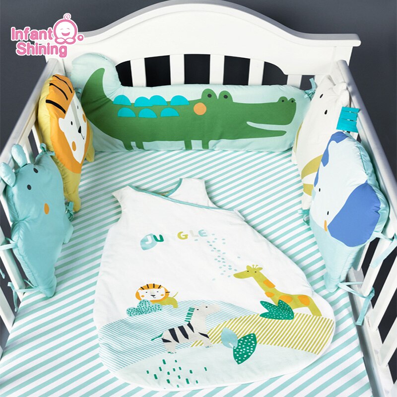 Newborn Baby Bed Bumper INS All Size Cotton Crib 1.8m Bumper Protector Baby Room Decor Infant Bed Kids Bed Baby Cot