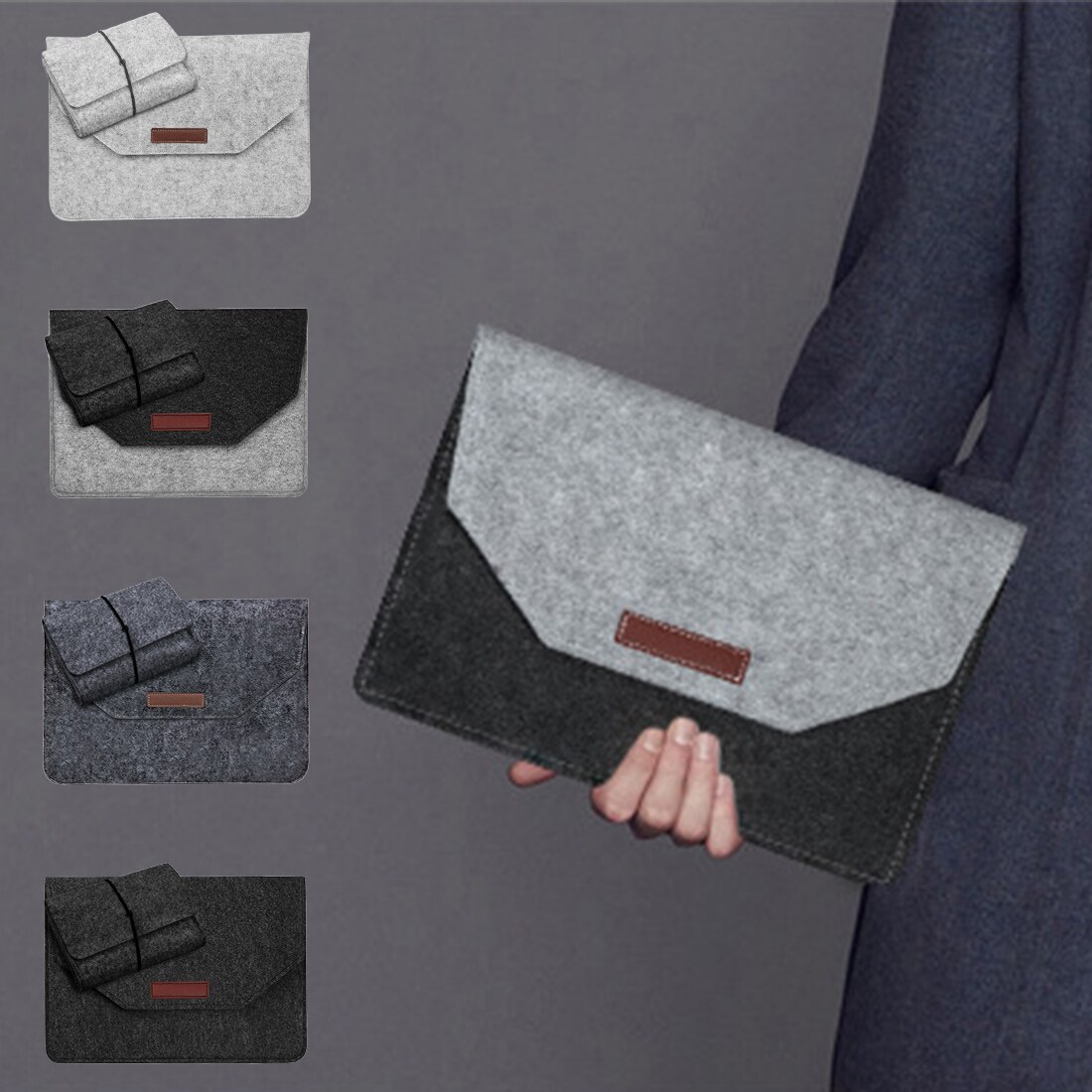 Kannettavan tietokoneen laukku macbook air pro retinalle 11 13 15 tuuman laukku macbook pro airille retina 11 '' 13 '' 15 '' huopa kannettavan tietokoneen suojakotelo