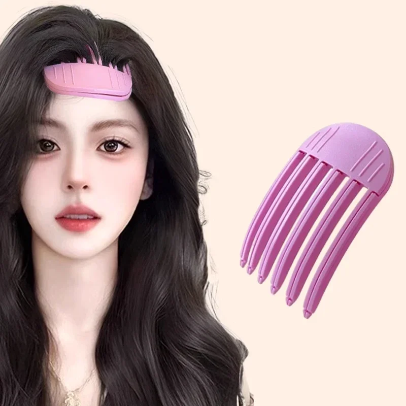 2 pçs fofo hairpin curling franja clipes raízes de cabelo volumizing grampos de cabelo conjunto feminino curling clipe fixo moda volume rolo de cabelo: YELLOW