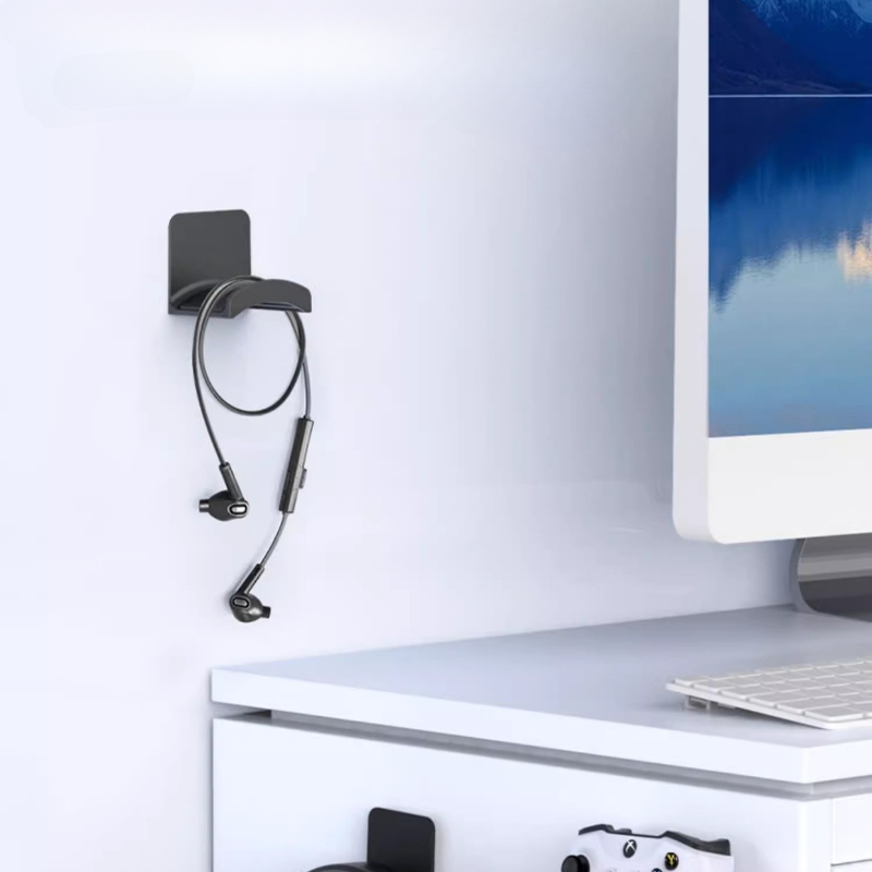 Oortelefoonhouder Wandgemonteerde haak Op het hoofd gemonteerde hoofdtelefoonhaak Gamepad-opslag