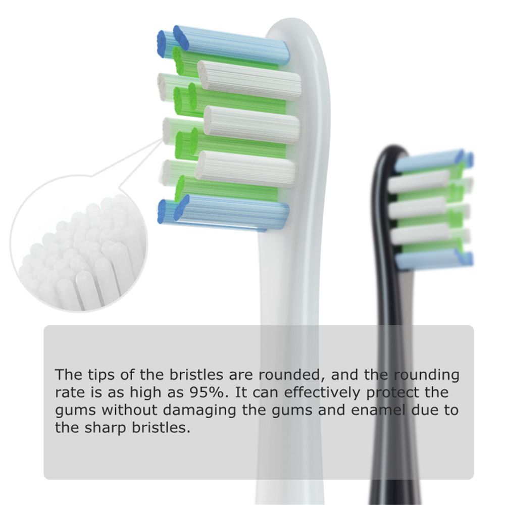Têtes de brosse à dents électrique pour Oclean, avec capuchons hygiéniques, emballées sous vide. Pour tous les modèles Oclean x pro Elite, X, X Pro, Flow, F1, Air 2