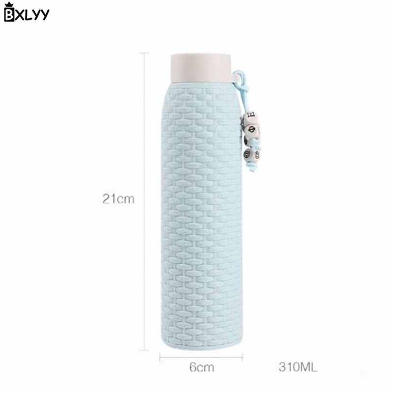 BXLYY Tarwe Stro Isolatie Glas Bidon 310 ml Outdoor Fiets Waterfles Keuken Accessories.6z
