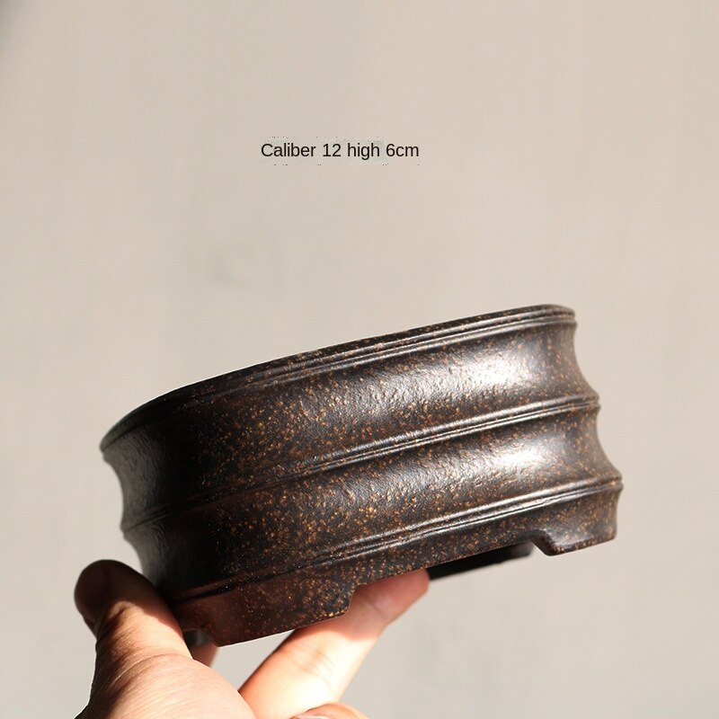 YiXing Purple Sand Flower Pot Bonsai Succulent Flower Pot Chinese-Style Home Flower Pot Desktop Decorative Flower Pot LC485: color8