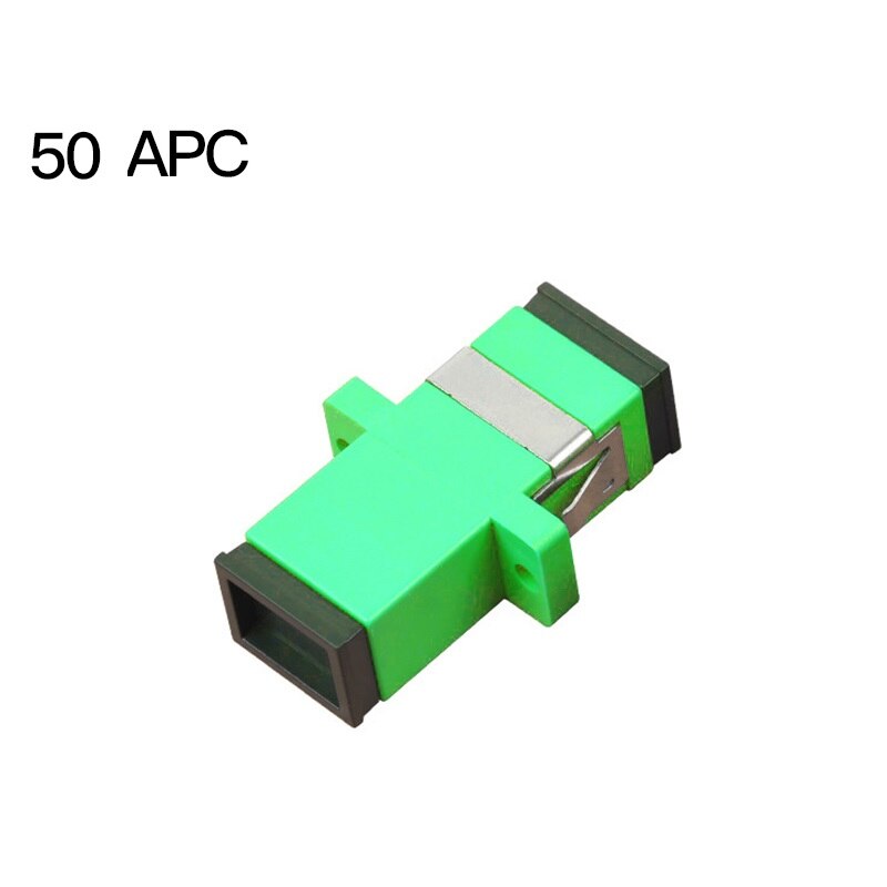 Adaptador de conector óptico SC APC/fibra UPC, acoplador simple monomodo, 50-200 Uds.,: 50pcs SC APC