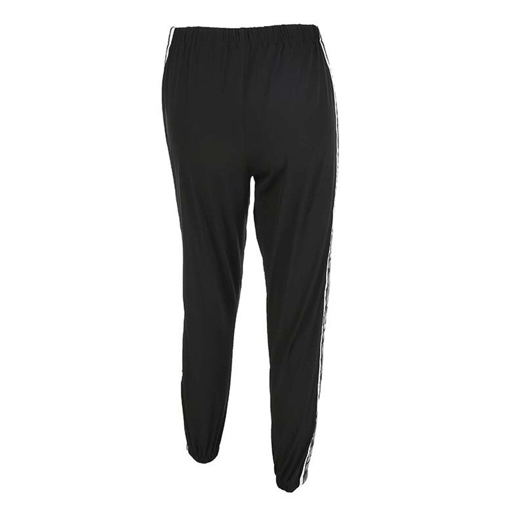 Vrouwen Camouflage Band Patchwork Broek Zwarte Brede Workout Been Potlood Broek 3.18