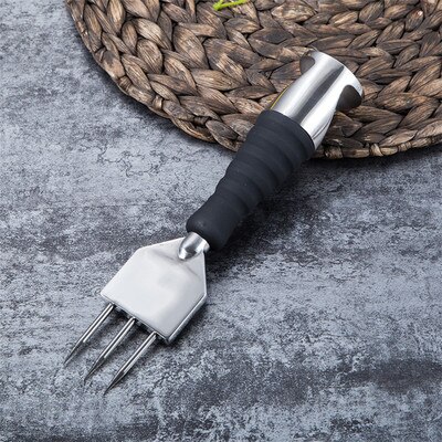 UNTIOR Ice Pick Crusher With Wooden Handle 304 Stainless Steel Ice Crusher for Cocktail Bartender Ice Hammer Carving Tools: G