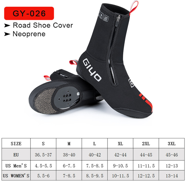 Giyo Waterdichte Schoen Covers Winter Fietsen Laarzen Neopreen Fleece Overschoenen Mtb Racefiets Teen Cover Fietsen Apparatuur