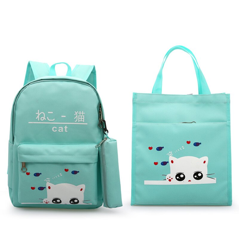 Kinder Taschen Kinder Rucksack Niedlichen Cartoon Frauen Studenten Rucksack Mädchen Schule Taschen für Teenager Rucksack Jungen Schule Taschen: Grün