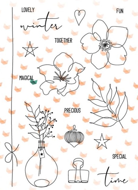French Clear Stamp for Scrapbooking Transparent Si... – Grandado