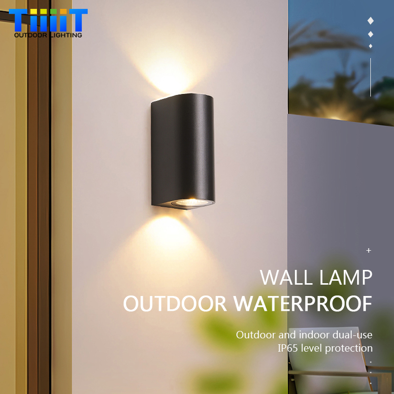 LED-wandlamp buiten IP65 waterdicht GU10 bovenste onderste verlichting veranda binnenplaats verlichting binnen en buiten decoratieve wandlamp