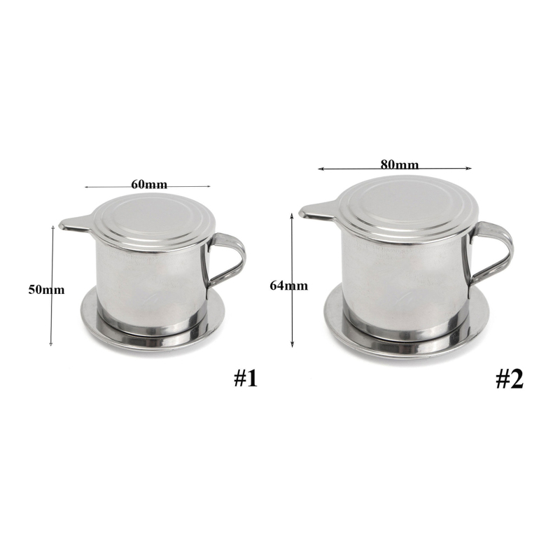 Filtr robić kawy ze stali nierdzewnej zaparza kubek wietnamski filtr robić kawy na garnek przenośny filtr robić kawy sitko kuchenna kawa narzędzia: Burgundowy