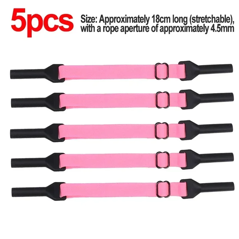 Colors Elastic Glasses Rope for Kid Adults Glasses Strap Change Size Sport Eyewear Strap Non Slip Anti Fixer Glasses Cord: Red