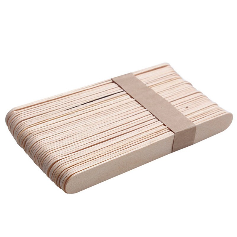200Pcs/Set Popsicle Sticks Natural Wooden Pop Popsicle Sticks 12.5CM 11.4CM Length Wood Craft Ice Cream Stick Popsicl Accesorios: 50 Pieces / 9.3cm-3.6inch