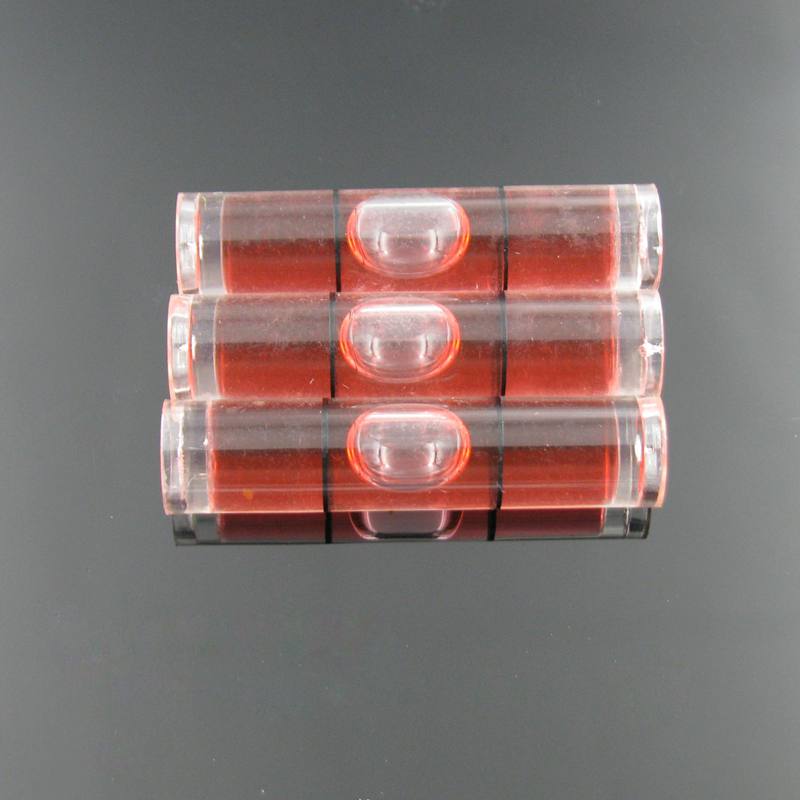 (10 pieces/Lot) 8*35mm Red Color Round spirit level spirit level vial Frame accessories