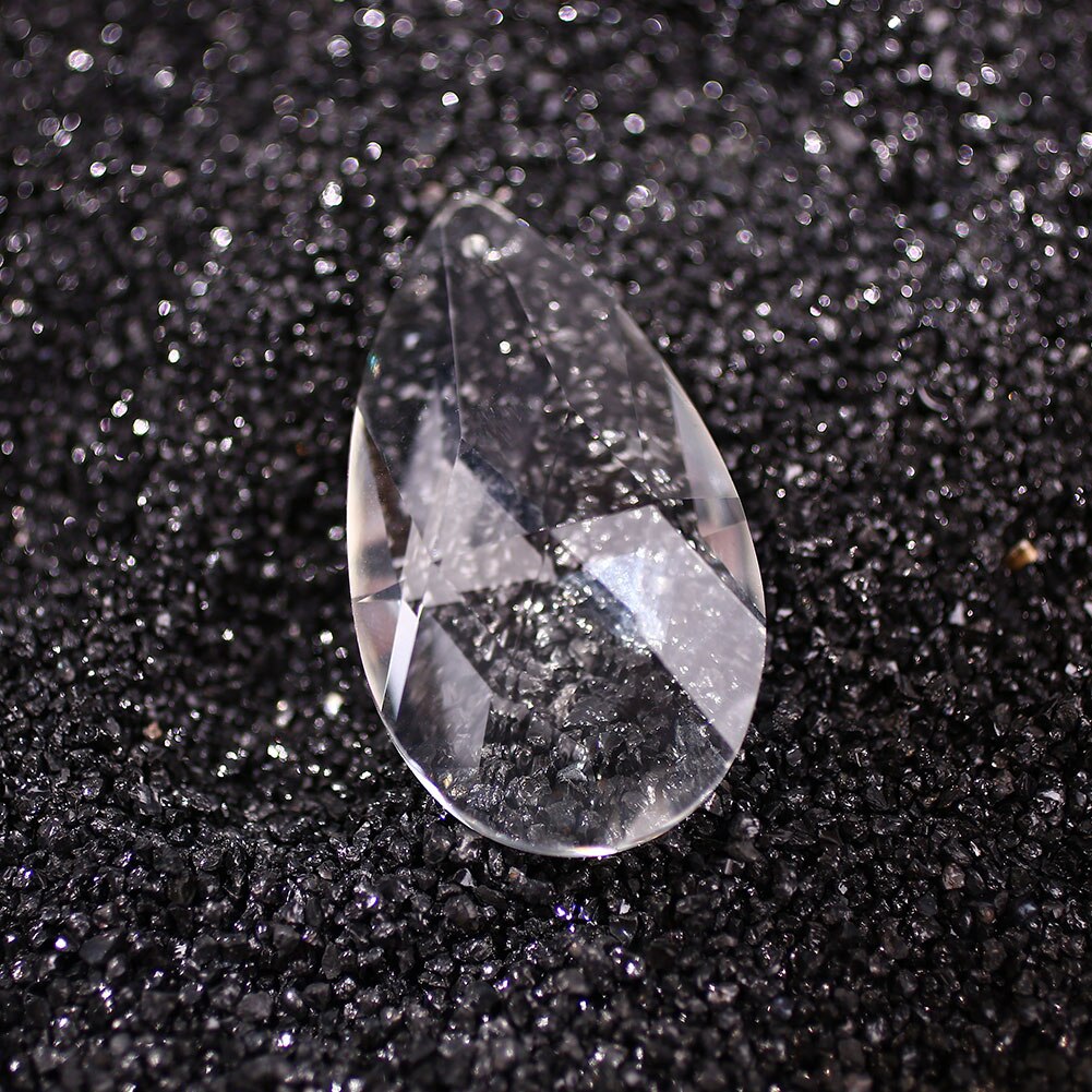 Klart krystal prisme vanddråbe vedhæng til bryllup lysekrone perle lampe