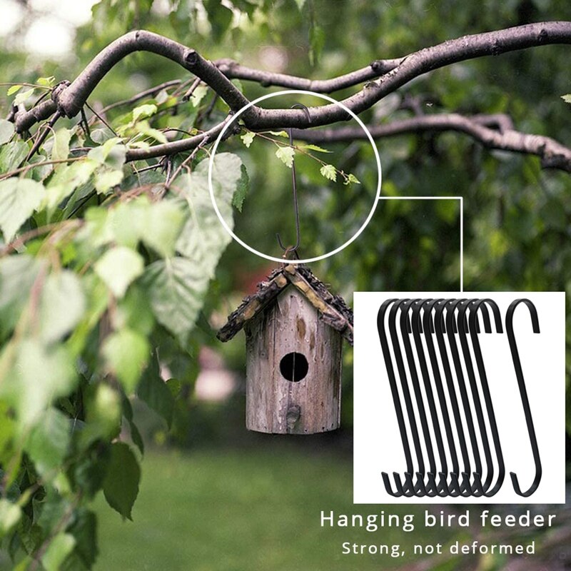 Crochets Extra larges de 10 pouces de Long pour suspendre des plantes, panier, branches d&#39;arbre, placard, jardin, Pergola, utilisation intérieure et extérieure, 10 paquets