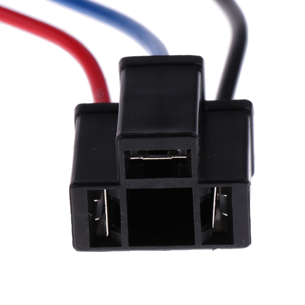 1 Pcs Universal Car H4 Headlight Female Socket 3 Wire Wiring Harness Connector 5.12X0.98 Inch