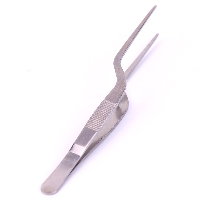 1PC Edelstahl Gebogene Pinzette Professionelle Ohr Reiniger Pflege Ohr-Pick Tool Ohr Reinigung Pinzette Ohr Pflege Werkzeug