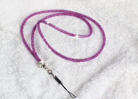 Lanyard Strap Crystal Neck Strap for iPhone 7 Plus 8 X SE Cellphones Phone Cases Keys Necklaces Rhinestone Keychain: 2