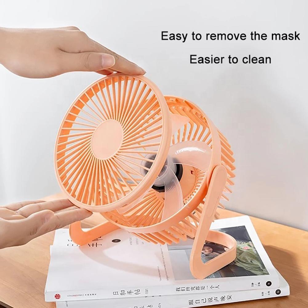 Summer Portable Mini Fan Cooling USB Desktop Fan Mini Air Cooler Rotation Adjustable Angle For Office Household Table Fan