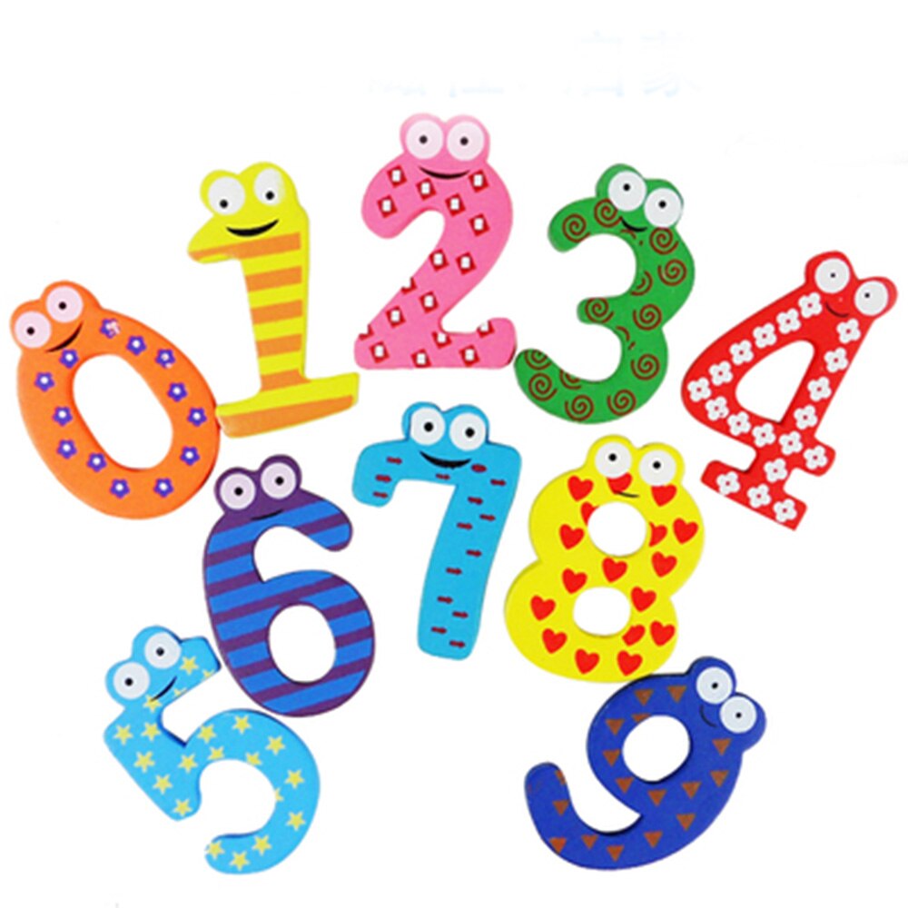 15 stks/set Baby Nummer Koelkast Magneten Figuur Stick Wiskunde Houten Educatief Kinderen Speelgoed voor Kinderen