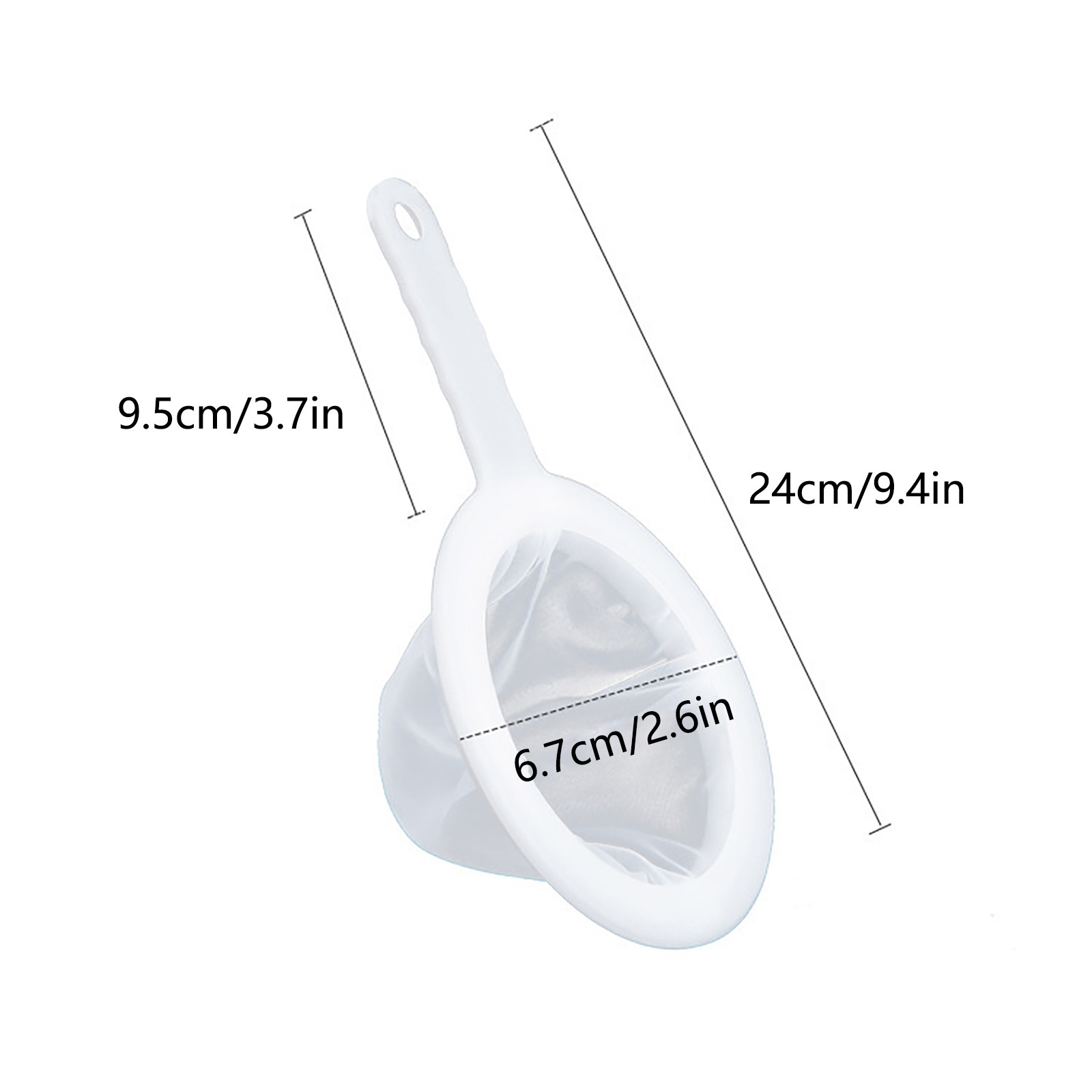 100/200/400 Mesh Reusable Nylon Ultra Fine Filter Mesh Strainer Spoon Sieve Soy Milk Juice Coffee Food Filter Kitchen Colander