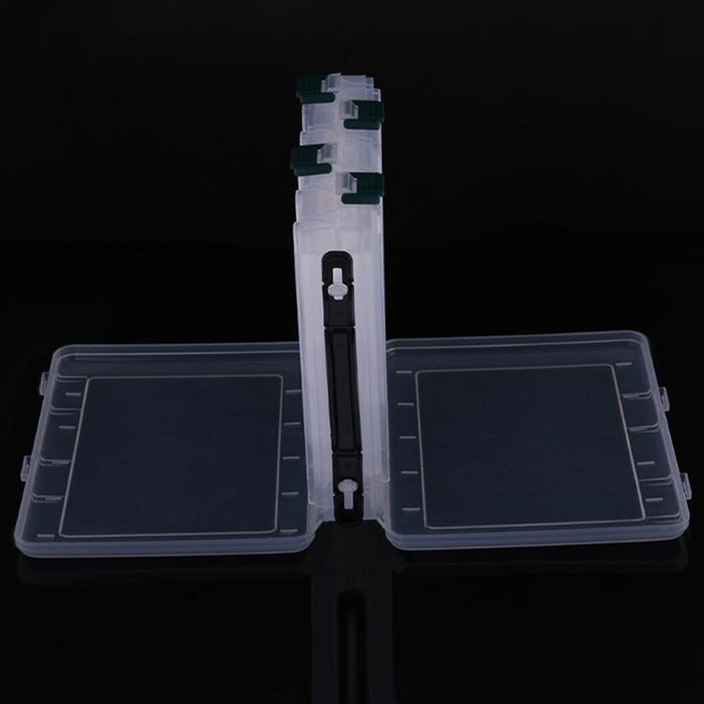 Premium Double Sided Plastic Fishing Tackle Box Transparent Lightweight Fishing Lures Bait Storage Box Fishing Tackle Pesca