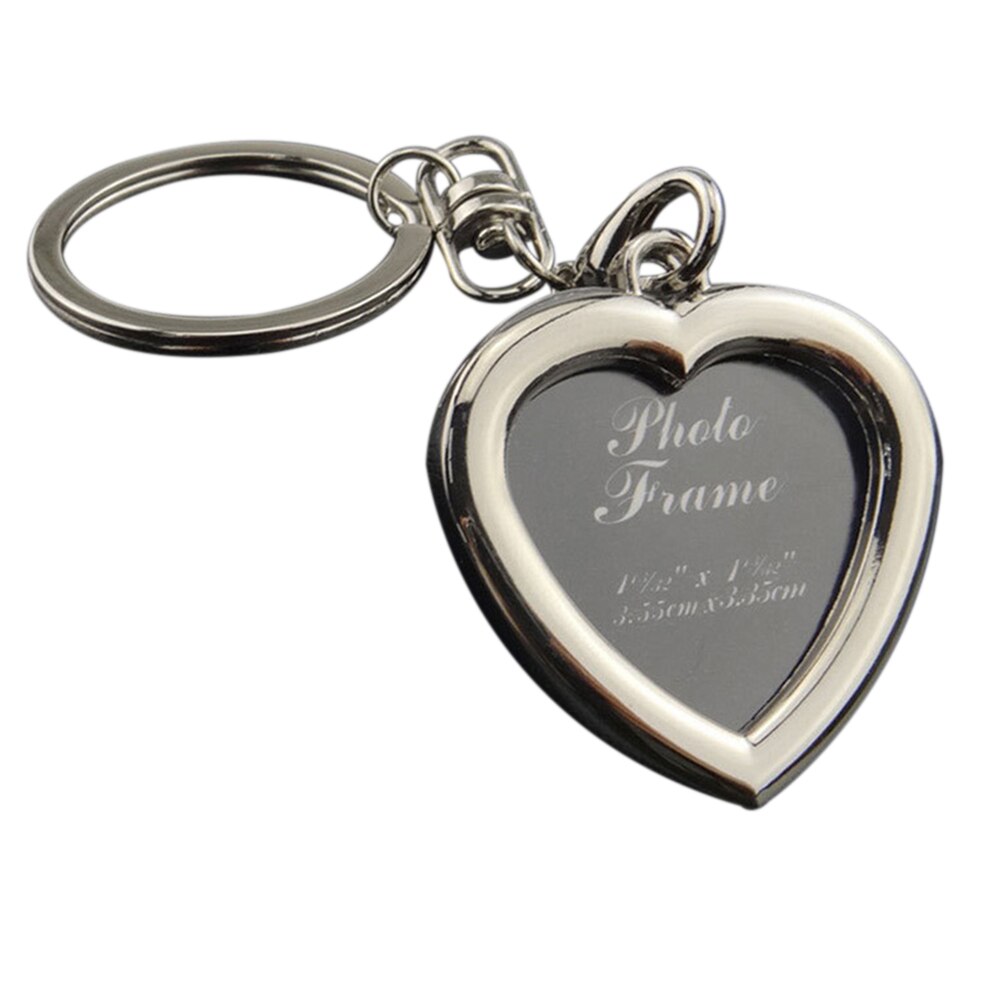 Creatieve Metaallegering Insert Foto Fotolijst Split Leuke Sleutelhanger Sleutelhanger Diy Liefde Valentijnsdag: B