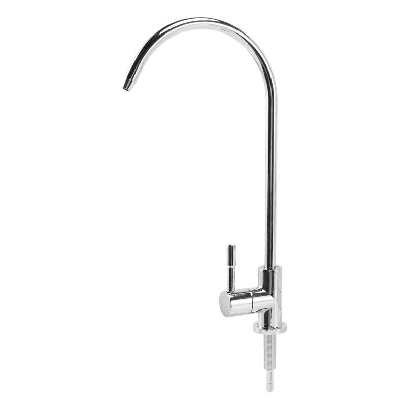 -1/4 Inch Chrome Drinking Water Filter Faucet Reverse Osmosis Sink Kitchen Tap: Default Title
