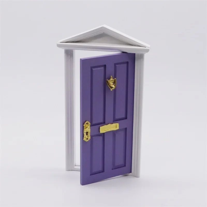 Porte d'elfe Miniature en bois, porte féerique, Mini maison, accessoires, jouet de jeu, pour enfants, meubles, Simulation Miniatures