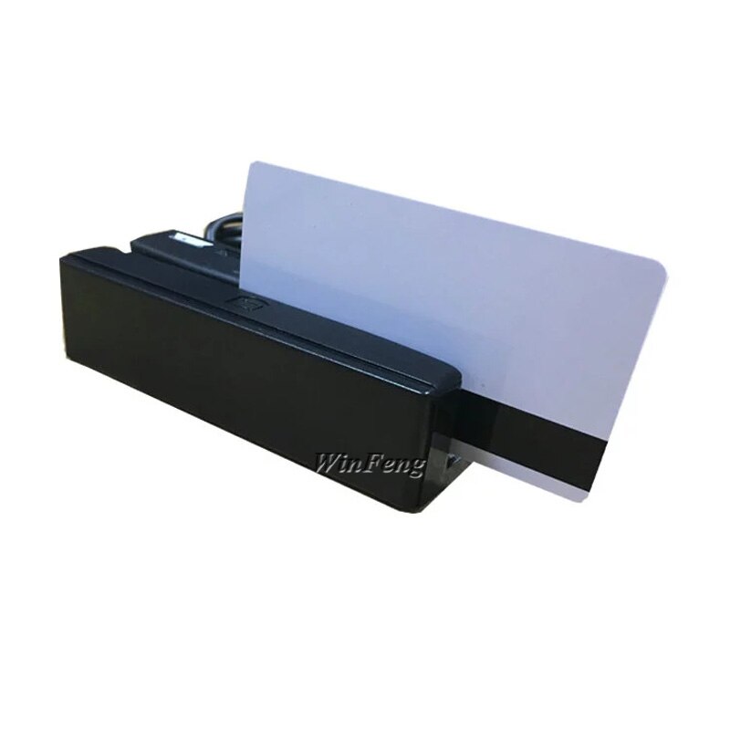 USB 3 Track Magnetic Stripe Card Reader Mini Financial Equipment HICO LOCO Magnetic PVC Loyalty Card Reader for Windows OS
