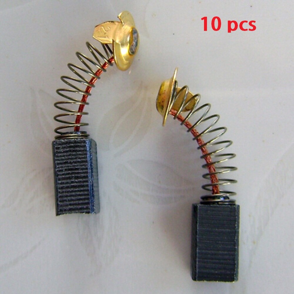 10Pcs Carbon Brushes Spare Parts Mini Drill Electric Grinder Replacement For Electric Motors Rotary Tool 6.5x7.5x13.5mm