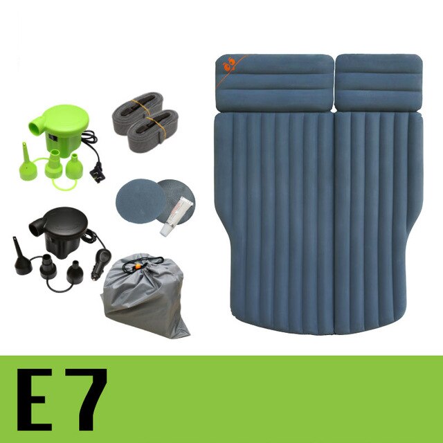 Inflatable Air Mattress Car SUV Bed Travel Beds Camping Double Inflatable Mattresses Sleeping Car Camping House Outdoor: Red