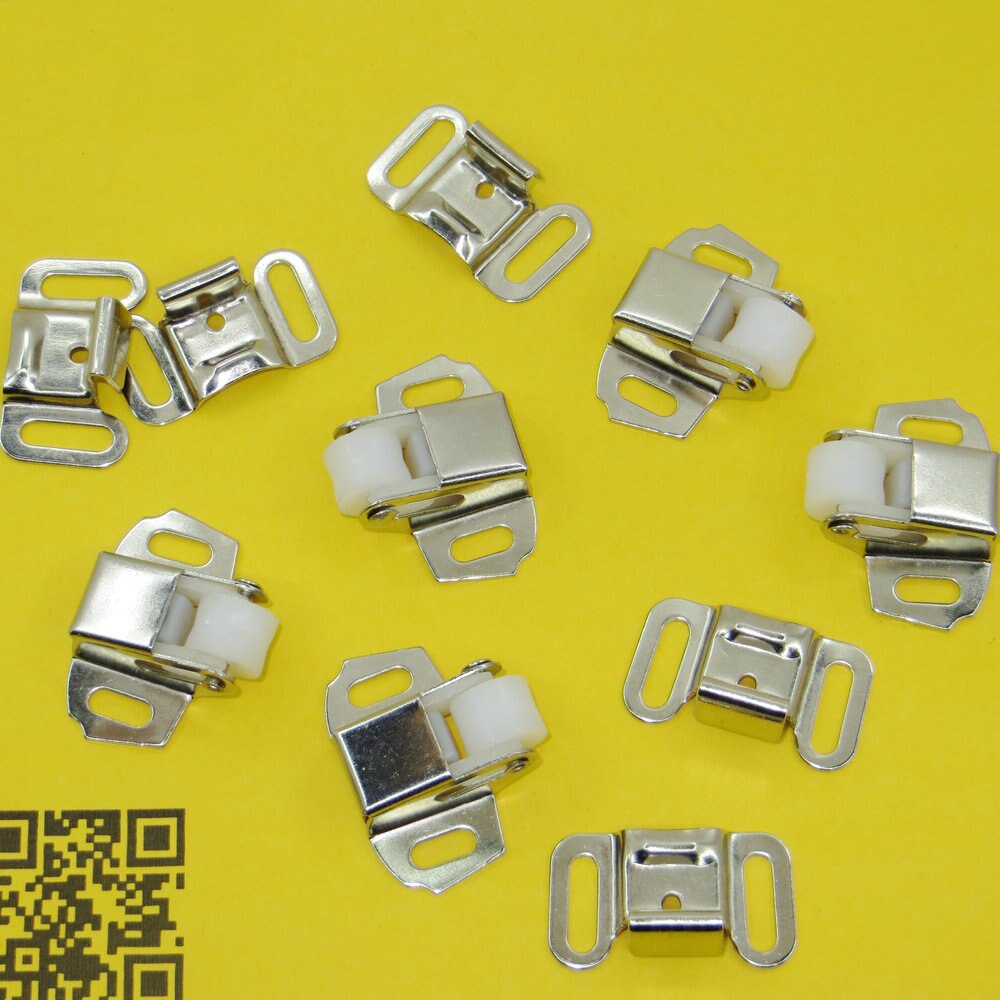 (5 Set ) Cabinet Door Latch Heavy Duty Roller Catch with Strike Plate --Zinc